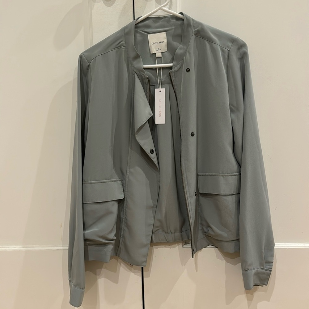 Mint Bomber Jacket